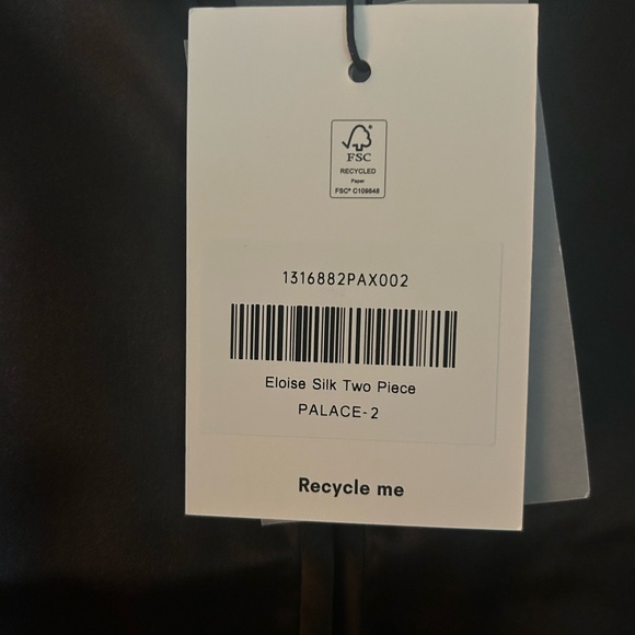 Reformation Dark Brown Patterned Women's Set - Picture 5 of 8